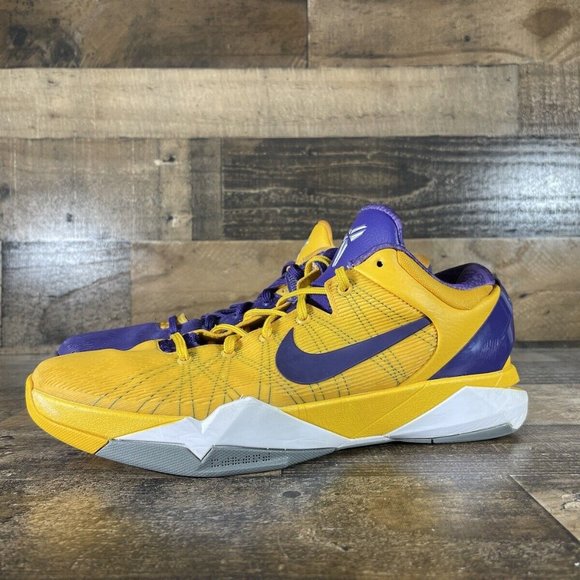Zoom Kobe Yin And Yang Size 13 Mens Nike Purple Yellow Lakers